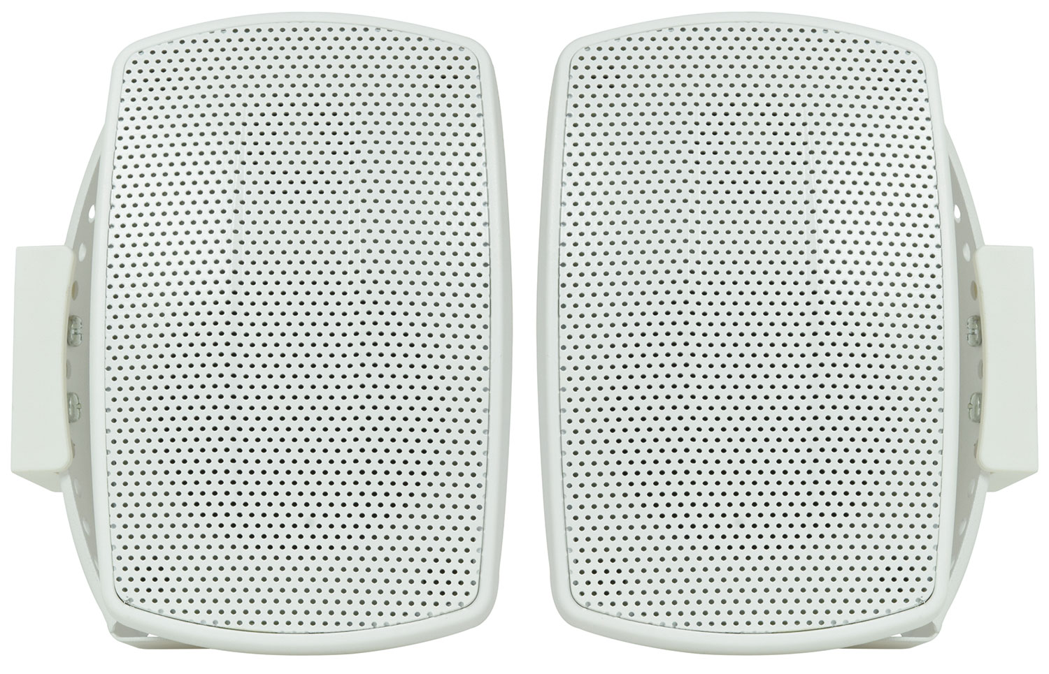 White 8 Ohm Wall Mount Speaker For Music Or Surround Sound,pair