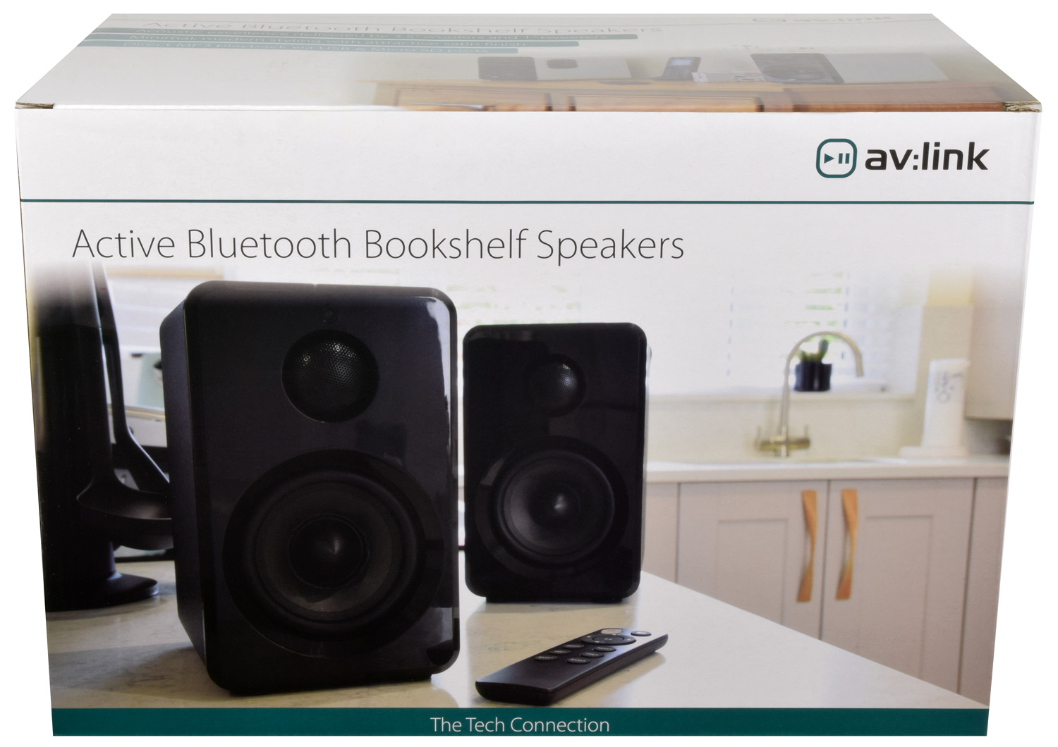 Avlink Abs35wht Active Bluetooth Bookshelf Speakers White