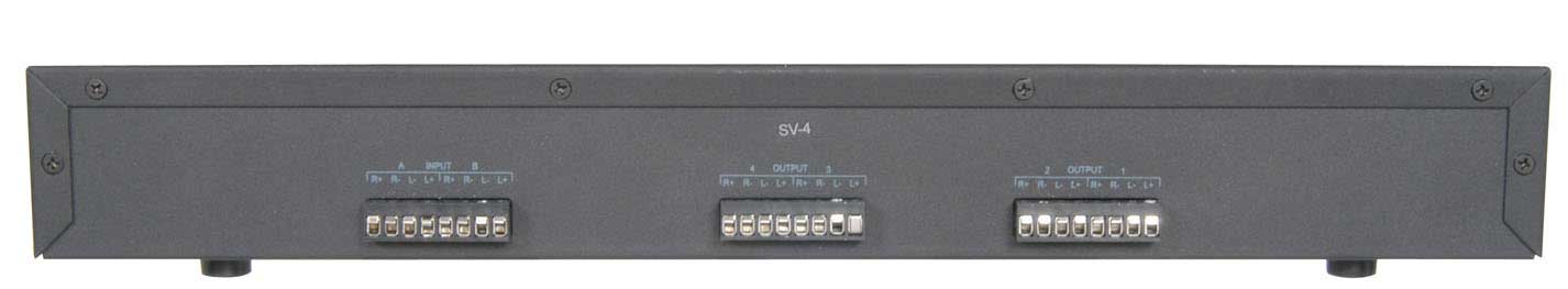 4 Zone Speaker Selector With Volume Control, Switch Box Hifi Stereo Distribution 128.303 B