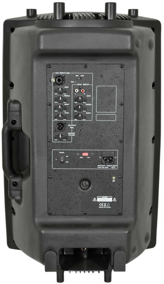 2x DJ 15" Inch ABS Active PA Speakers Disco Party Sound System 1000W