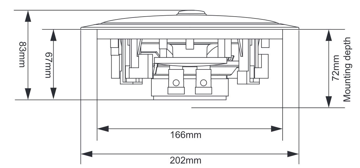 4x Ceiling Wall Surround Sound Speakers 80w 5.25in 952.528 B