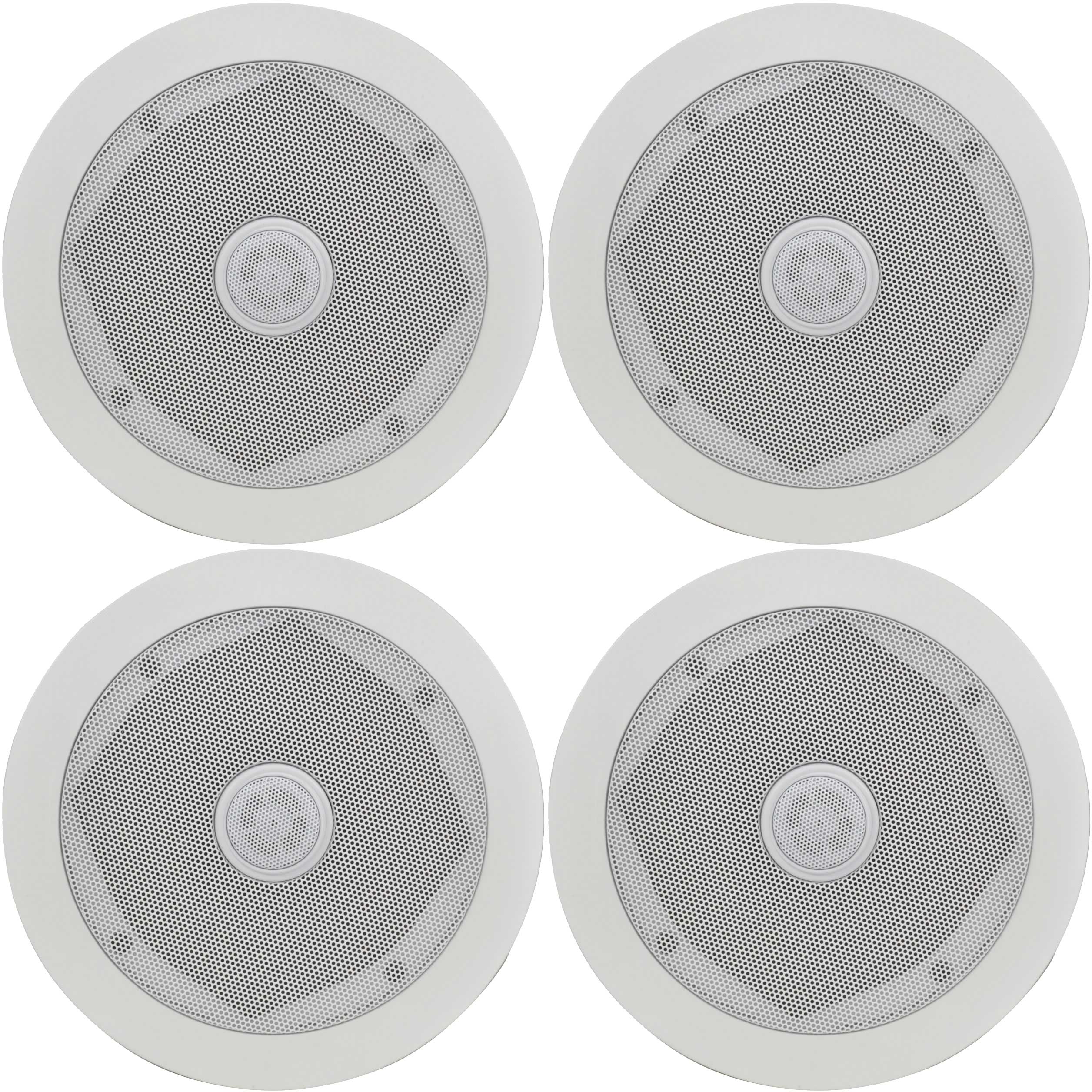4x Ceiling Wall Surround Sound Speakers 80w 5.25in 952.528 B