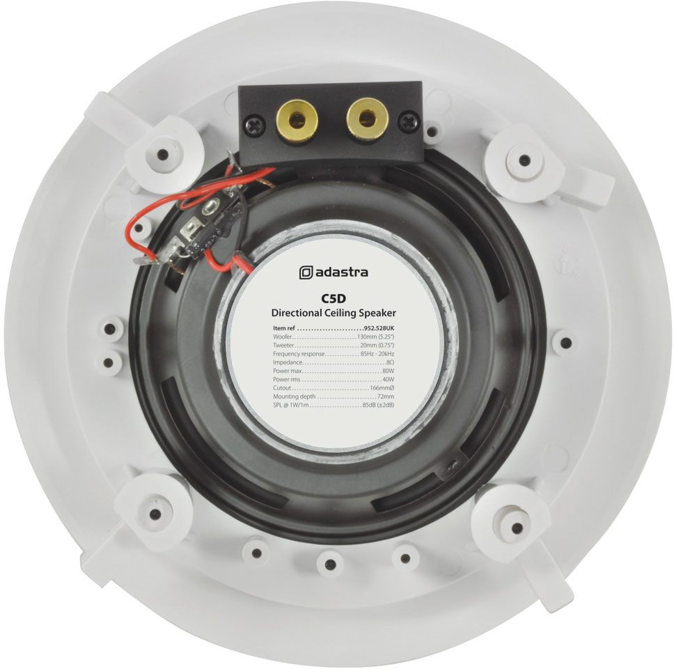 4x Ceiling Wall Surround Sound Speakers 80w 5.25in 952.528 B