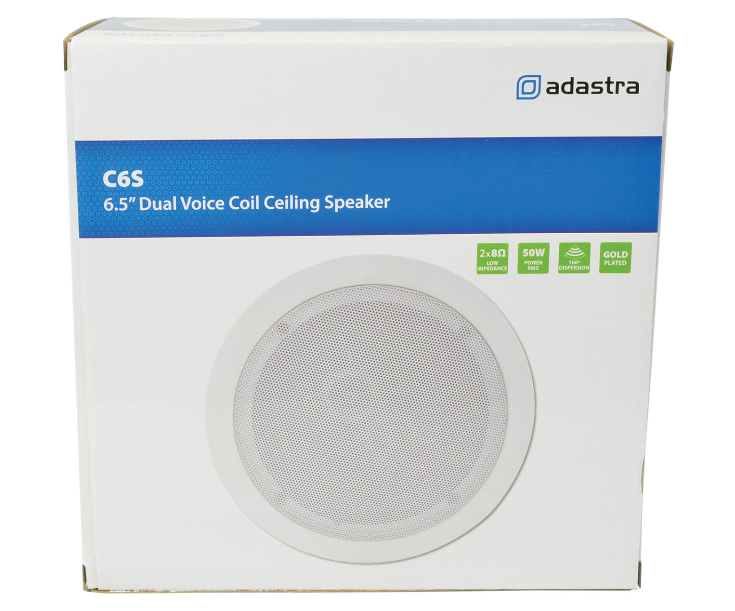 8x White Stereo Ceiling Speakers  Cinema Surround Sound TV 6.5in 952.537