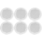 6x In-ceiling White Wall Speakers + Cables 100.031B