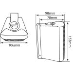 Wireless Bluetooth Sound System: Bar Restaurant Pub Amplifier & 4x 3" Wall Speakers package