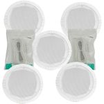 5x in Ceiling Wall Surround Sound Speakers &Cables 100.031B