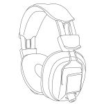 Avlink Msh40 Mono/stereo Headphones With Volume Control