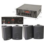 Bar Restaurant Bluetooth Wall Speaker System - Background Music Wireless Amp Kit