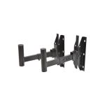 QTX Heavy Duty Adjustable Speaker Wall Brackets with 35mm Pole Mount (Pair)