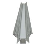 2m Aluminium LED Tape Light Profile Internal Corner Plaster-in
