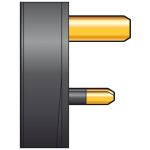 Mercury Uk Mains Plug 13a Fuse Black