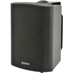2x Black Wall Mount Pa Speakers for 100v Line Background Music Systems 140w