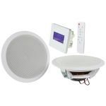 Adastra In-Wall Bluetooth FM Radio Music System with Ceiling Speakers & Remote