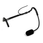 Trantec MIC-X66-BK HM-66 Aerobic Headworn Microphone Black Gooseneck