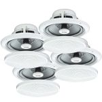 Ceiling Speakers 4x White 5 Inch 80w for Bathroom , 03-b402a