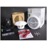 E-Audio B402BL Bluetooth Ceiling Speaker Kit for Kitchen Bathroom Bedroom