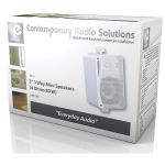 E-audio 3" 3 Way Mini Bathroom Speakers Pair 4 Ohms 80W White