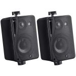 e-audio PAIR Home Restaurant Outdoors Water Resistant ABS 3 Way Mini Speakers