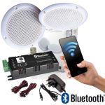 Bathroom Kitchen Ceiling Speakers and Wireless Bluetooth Amplifier System