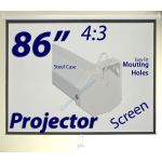Projector Screen 4:3 -Wall/Ceiling Mount- Home Movie Cinema 86"