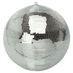 Silver Mirror Ball with Dual Hanging Points Dia 400mm 16 inch