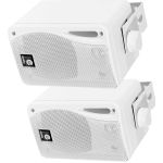 Bluetooth Wall Speakers and Bluetooth Amplifier System Indoor Outdoor 3" White