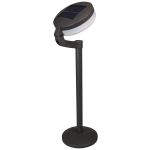 Luxform Lighting Montana Solar Post Light in Black