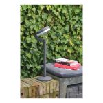 Luxform Lighting Montana Solar Post Light in Black