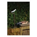 Luxform Lighting Montana Solar Post Light in Black