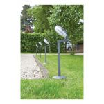 Luxform Lighting Montana Solar Post Light in Black