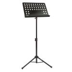 NJS Black Perforated Sheet Music Stand with Height  Angle Adjustment