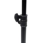 NJS Black Perforated Sheet Music Stand with Height  Angle Adjustment