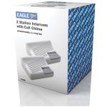 Eagle 2-Way Intercom with Call Chime & Desk / Wall Speaker, inc Cable & Fixings