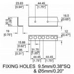 28u Rack Strip R0863/2mm-28