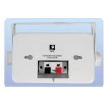 Bluetooth Wall Speakers and Bluetooth Amplifier System Indoor Outdoor 3" White