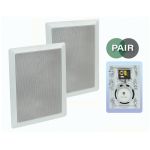 e-audio B411A 6.5" White 2-Way In-Wall Speaker Driver and Tweeter