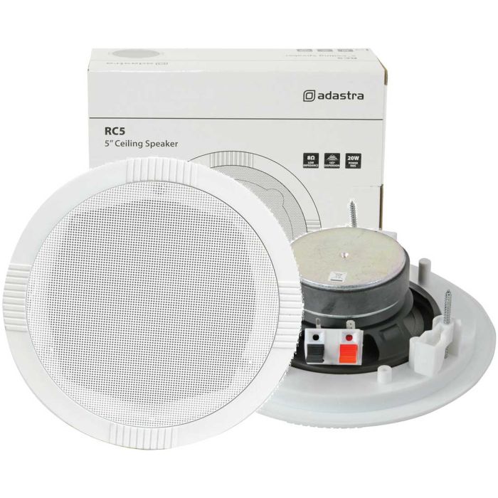4x White Ceiling Speakers, Bluetooth Amplifer Cable kit