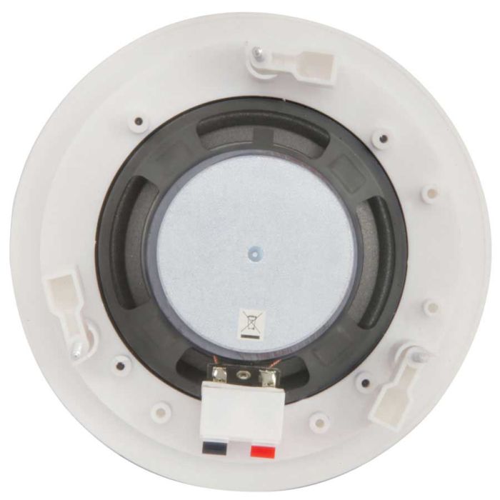 6x In-ceiling White Wall Speakers + Cables 100.031B