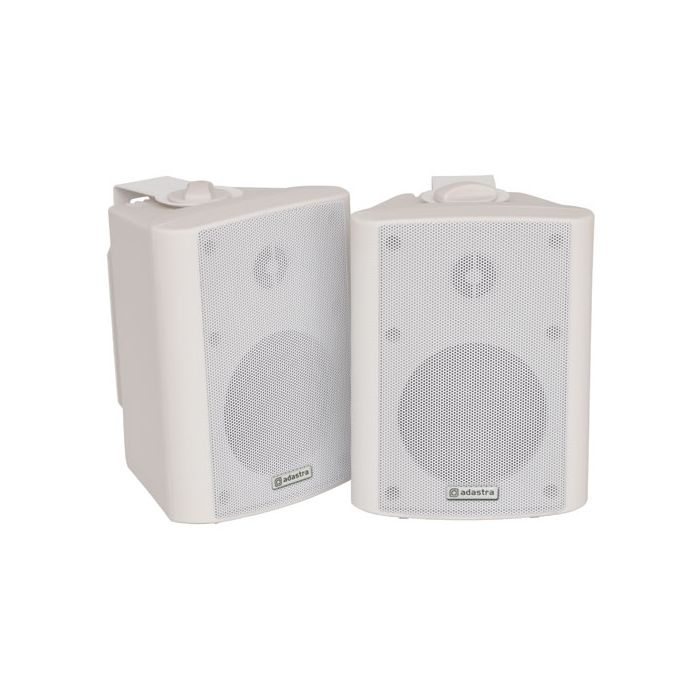 4x Stereo Speakers White Hifi Surround Sound Adastra Bc4-w 4 inch