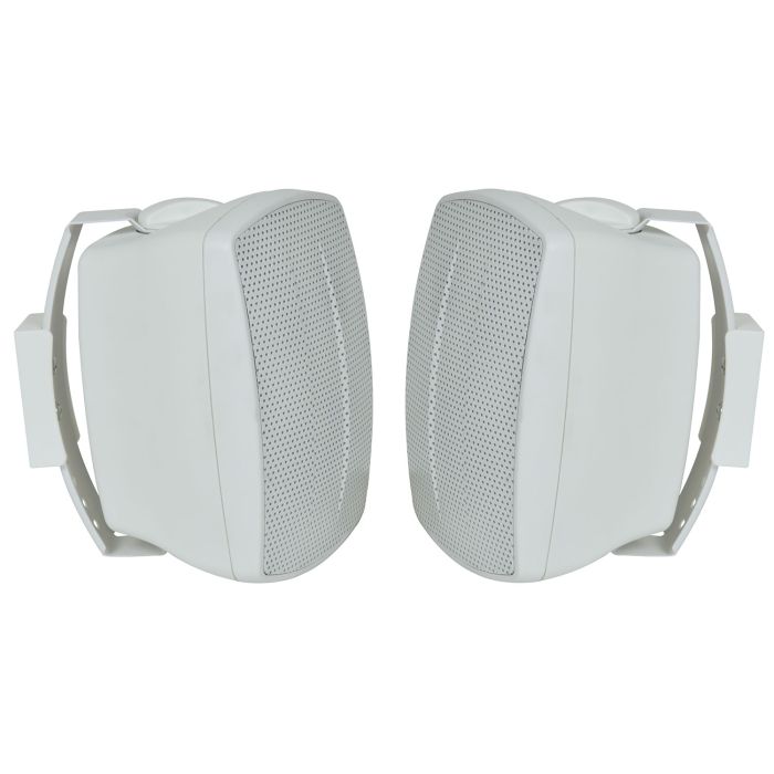 White 8 Ohm Wall Mount Speaker For Music Or Surround Sound,pair