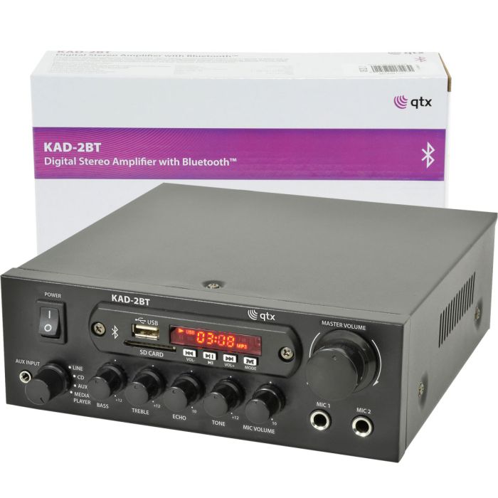 CAFE SHOP RESTAURANT, BLUETOOTH AMPLIFIER WITH MP3 PLAYER + 4 SPEAKERS + CABLE 103.122 White