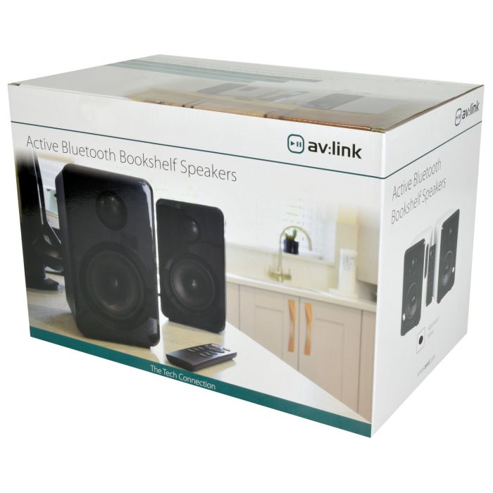 Avlink Abs35wht Active Bluetooth Bookshelf Speakers White