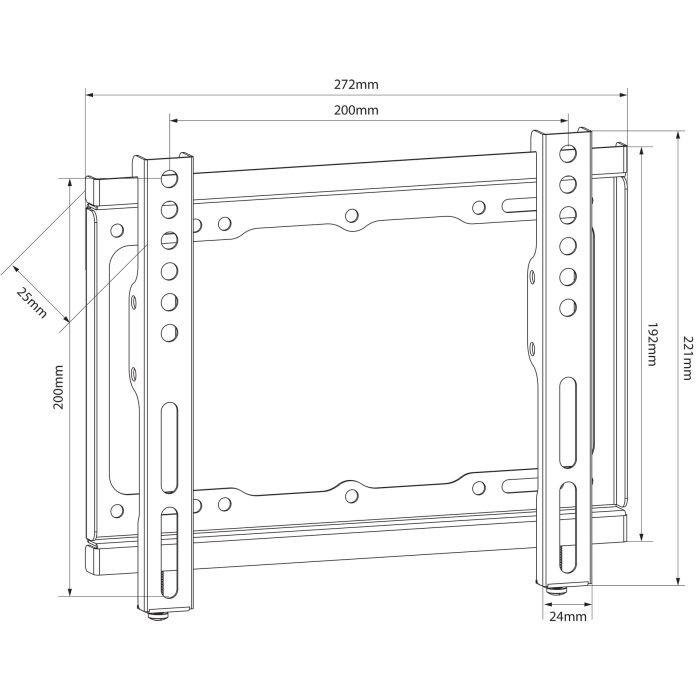 Avlink Sf201 Standard Tv/monitor Fixed Wall Bracket Vesa 200x200 17" - 42"