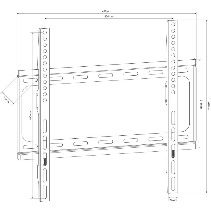 Avlink Sf401 Standard Tv/monitor Fixed Wall Bracket Vesa 400x400 26" - 55"