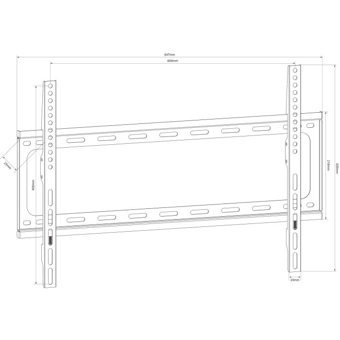 Avlink Sf601 Standard Tv/monitor Fixed Wall Bracket Vesa 600x400 32" - 65"