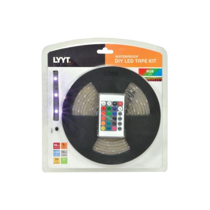 Lyyt Diyh-rgb30 Diy Ip68 Led Tape Kit 5m Rgb