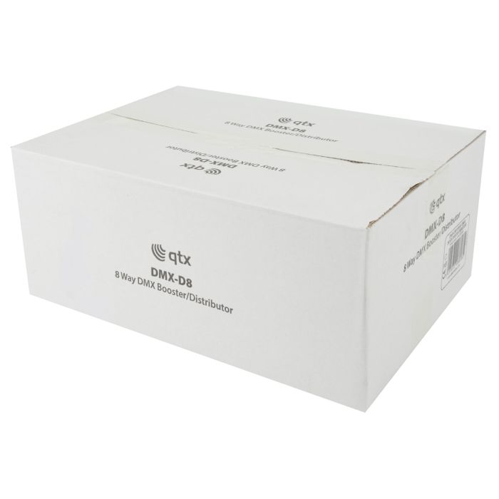 Qtx Dmx-d8 - 8 Way Dmx Booster/distributor