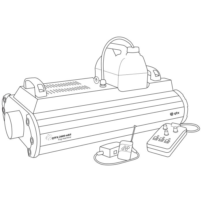 Qtx Qtfx-2000 Mkii High Power Fog Machine 2000w