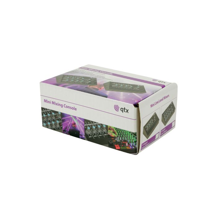 Qtx Lm41 4 Mono Channel Line Level & Instrument Mixer